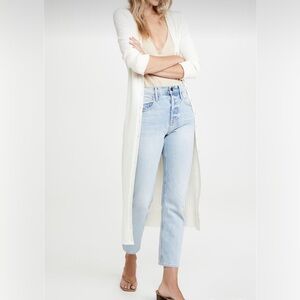 525 America Wide Rib Long Cardigan - Size XS